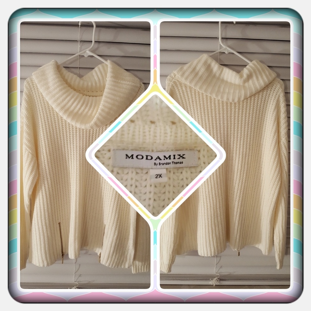 NWT Woman's Cowl Neck Sweater Size 2X